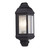 Searchlight Outdoor Black with Clear Glass Flush with Sensor IP44 Wall Light