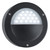 Searchlight Outdoor Black with Frosted Glass Round LED IP44 Wall Light