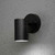 Modena Down Black Aluminium Wall Light