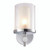 Endon Lighting Britton Chrome with Clear and Opal Glass IP44 Wall Light