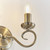 Endon Lighting Trafford 2 Light Antique Brass Wall Light