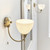 Endon Lighting Alton Antique Brass with Opal Glass Wall Light