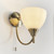 Endon Lighting Alton Antique Brass with Opal Glass Wall Light