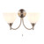 Endon Lighting Alton 2 Light Satin Chrome with Opal Glass Wall Light