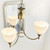 Endon Lighting Alton 3 Light Antique Brass with Opal Glass Pendant Light