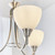 Endon Lighting Alton 3 Light Satin Chrome with Opal Glass Pendant Light