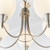 Endon Lighting Alton 5 Light Satin Chrome with Opal Glass Pendant Light