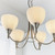 Endon Lighting Alton 5 Light Satin Chrome with Opal Glass Pendant Light