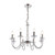 Endon Lighting Parkstone 8 Light Polished Chrome with Glass Ball Pendant Light