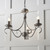 Endon Lighting Bernice 3 Light Antique Silver Pendant Light