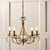 Endon Lighting Bernice 5 Light Antique Brass Pendant Light