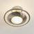 Endon Lighting Firenz Sarin chrome with Clear Glass Flush Ceiling Light