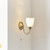 Endon Lighting Haughton Antique Brass with Opal Glass Wall Light