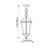 Endon Lighting Drayton Matt Black and Aluminium IP44 Pendant Light