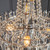 Endon Lighting Amadis 6 Light Chrome with Faceted Glass Droplets Chandelier