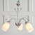 Endon Lighting Meadow 3 Light Polished Chrome with Opal Glass Pendant Light