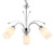 Endon Lighting Meadow 3 Light Polished Chrome with Opal Glass Pendant Light