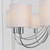 Endon Lighting Phantom 7 Light Chrome with White Fabric Pendant Light