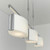 Endon Lighting Clef 3 Light Chrome with Opal Glass Bar Pendant Light