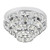 Endon Lighting Motown 4 Light Chrome and Faceted Glass Flush Ceiling Light