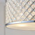 Endon Lighting Hudson 3 Light Chrome with Faceted Crystal Semi-Flush Ceiling Light
