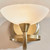 Endon Lighting Cagney Antique Brass with Opal Glass Wall Light