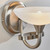 Endon Lighting Cagney Satin Chrome with Opal Glass Wall Light