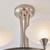 Endon Lighting Cagney 5 Light Satin Chrome with Opal Glass Semi-Flush Ceiling Light