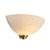 Endon Lighting Welles Antique Brass with Opal Glass Wall Light