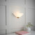 Endon Lighting Welles Antique Brass with Opal Glass Wall Light