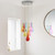 Endon Lighting Niro 10 Light Multi-Coloured Glass and Chrome Cluster Pendant Light