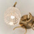 Endon Lighting Boyer 3 Light Antique Brass with Clear Glass Semi-Flush Ceiling Light