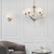 Endon Lighting Fiennes Chrome and Clear Glass with Vintage White Shades Wall Light