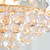 Endon Lighting Fargo 6 Light Brass with Clear Acrylic Drops Pendant Light