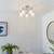 Endon Lighting Alda 5 Light Chrome with Clear Faceted Glass Semi-Flush Ceiling Light