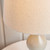 Endon Lighting Marsham Taue Painted Wood with Ivory Fabric Shade Table Lamp