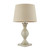 Endon Lighting Marsham Taue Painted Wood with Ivory Fabric Shade Table Lamp