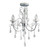 Endon Lighting Tabitha 3 Light Chrome with Clear Faceted Crystal Semi-Flush Ceiling Light