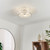 Endon Lighting Belfont 3 Light Chrome with Clear Faceted Crystal Flush Ceiling Light