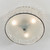 Endon Lighting Belfont 3 Light Chrome with Clear Faceted Crystal Flush Ceiling Light