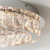 Endon Lighting Swayze Chrome with Clear Faceted Acrlic Crystals Flush Ceiling Light