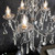 Endon Lighting Tabitha 5 Light Chrome with Clear Faceted Crystal IP44 Pendant Light