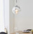 Endon Lighting Paloma Polished Chrome with Ribbed Glass Pendant Light