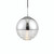 Endon Lighting Paloma Polished Chrome with Ribbed Glass Pendant Light