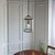 Endon Lighting Lambeth Antique Brass and Clear Glass Pendant Light