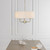 Endon Lighting Nixon 3 Light Polished Brass with Vintage White Shade Pendant Light