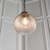 Endon Lighting Brydon Antique Brass with Clear Ribbed Glass 250mm Pendant Light