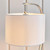 Endon Lighting Josephine Bright Nickel with Vintage White Shade Table Lamp