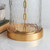 Endon Lighting Wistow Solid Brass with Clear Glass Table Lamp