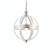 Endon Lighting Vienna Bright Nickel and Clear Glass 400mm Pendant Light